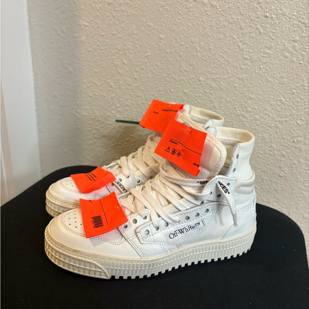 Authentic! Off White court lace up sneakers women 36